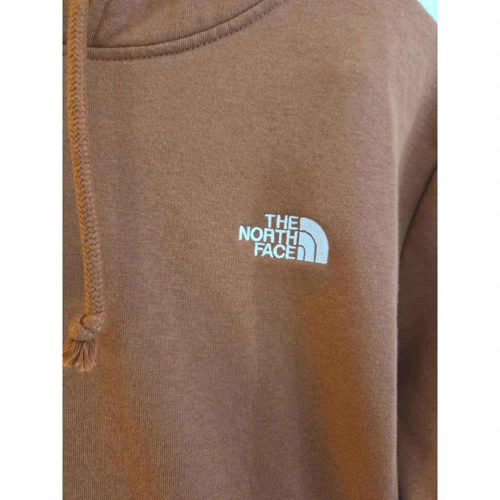 The North Face Hoodie Sweater Mens Medium Burnt Color Outdoors Logo Hiking